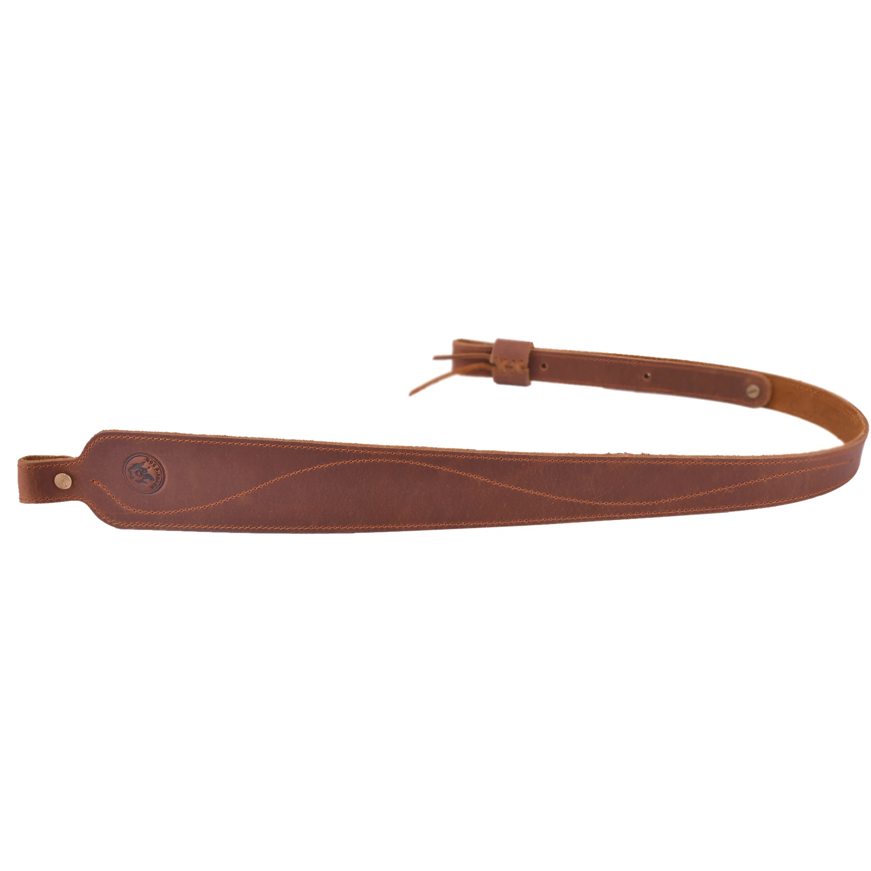 Vintage Leather Rifle Sling Adjustable Hunting Gun Shoulder Straps