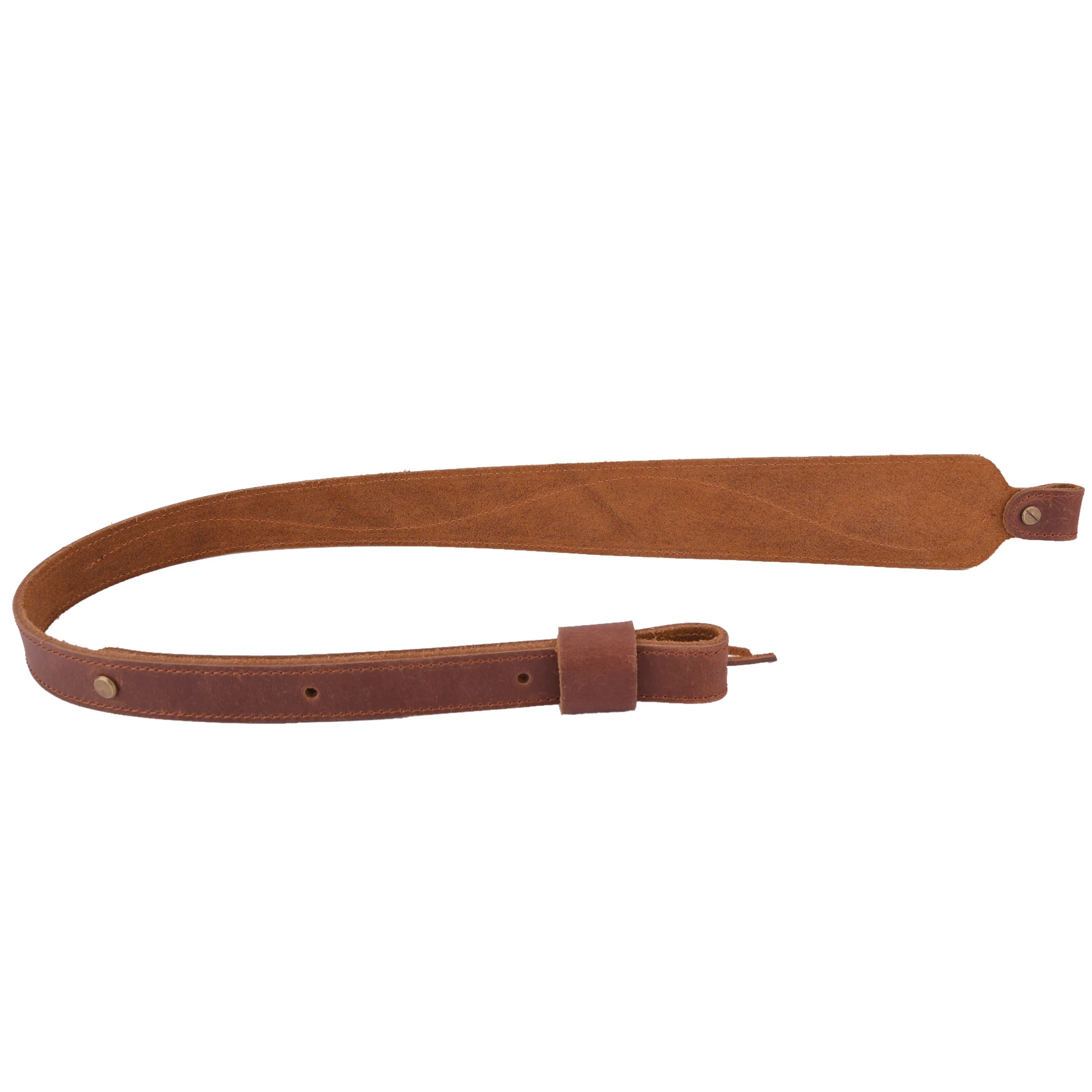Vintage Leather Rifle Sling Adjustable Hunting Gun Shoulder Straps