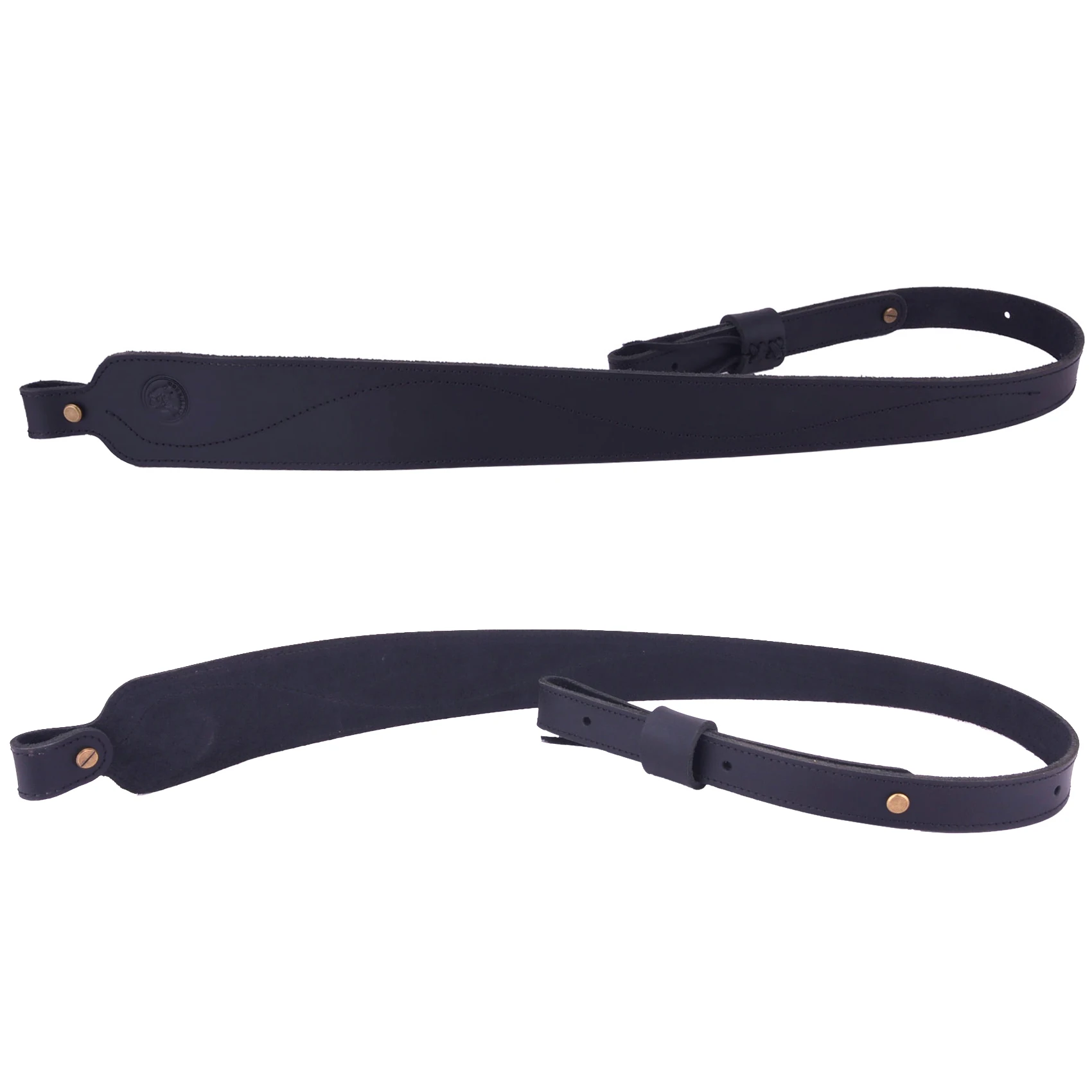 Vintage Leather Rifle Sling Adjustable Hunting Gun Shoulder Straps