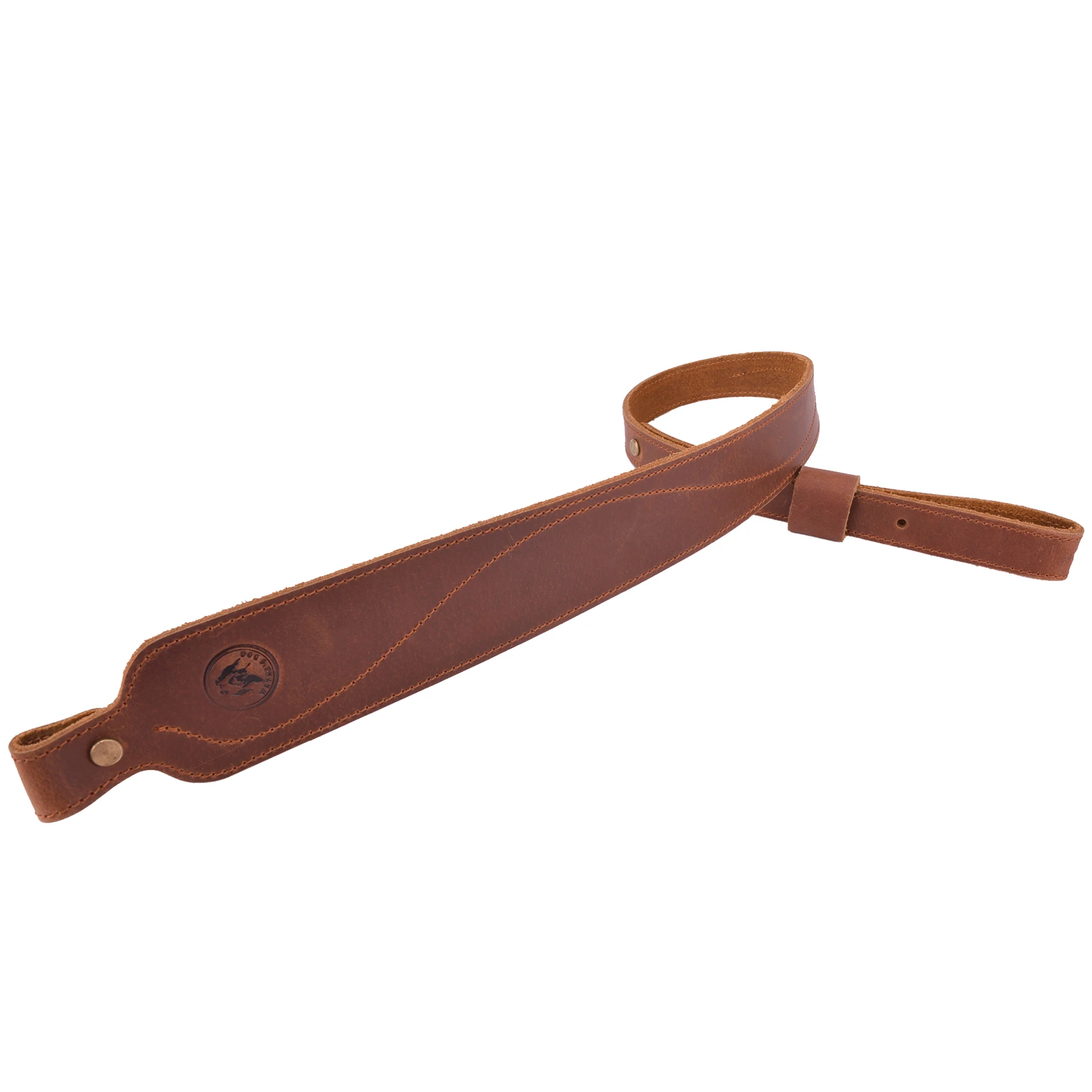 Vintage Leather Rifle Sling Adjustable Hunting Gun Shoulder Straps
