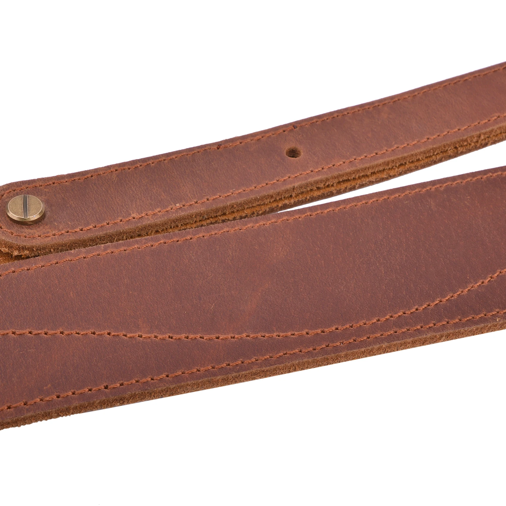 Vintage Leather Rifle Sling Adjustable Hunting Gun Shoulder Straps