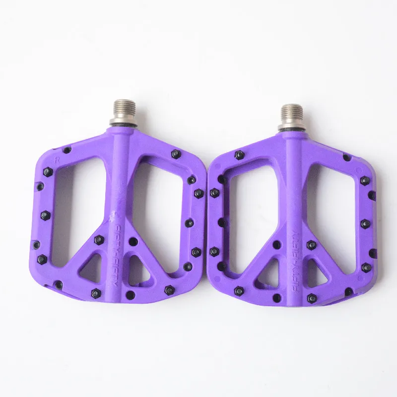 FIFTY-FIFTY Mountain Bike Pedal MTB Bicycle Flat Pedal non-slip nylon ultra light flat pedals