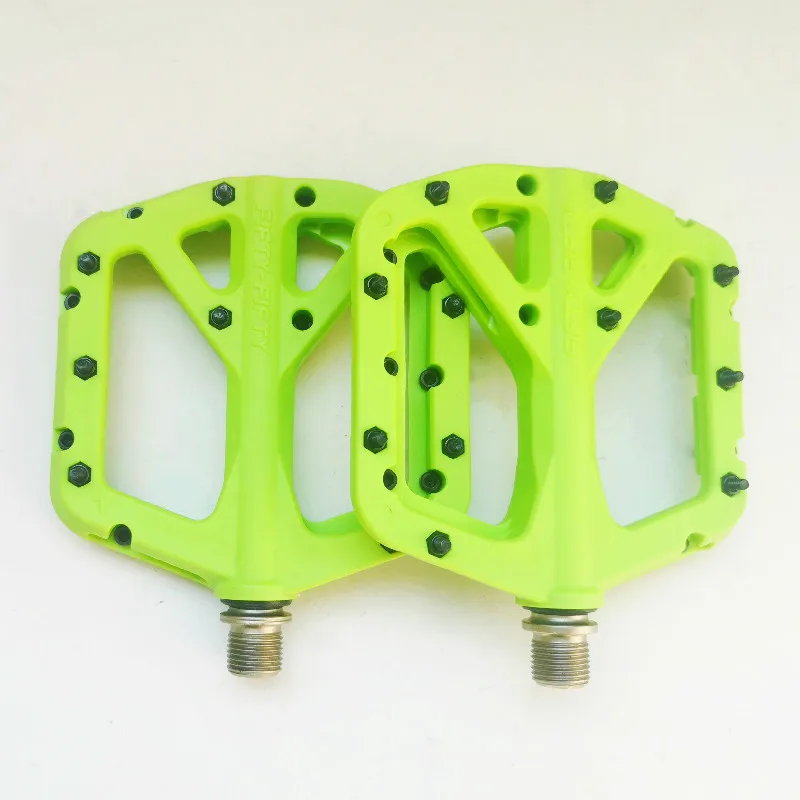 FIFTY-FIFTY Mountain Bike Pedal MTB Bicycle Flat Pedal non-slip nylon ultra light flat pedals