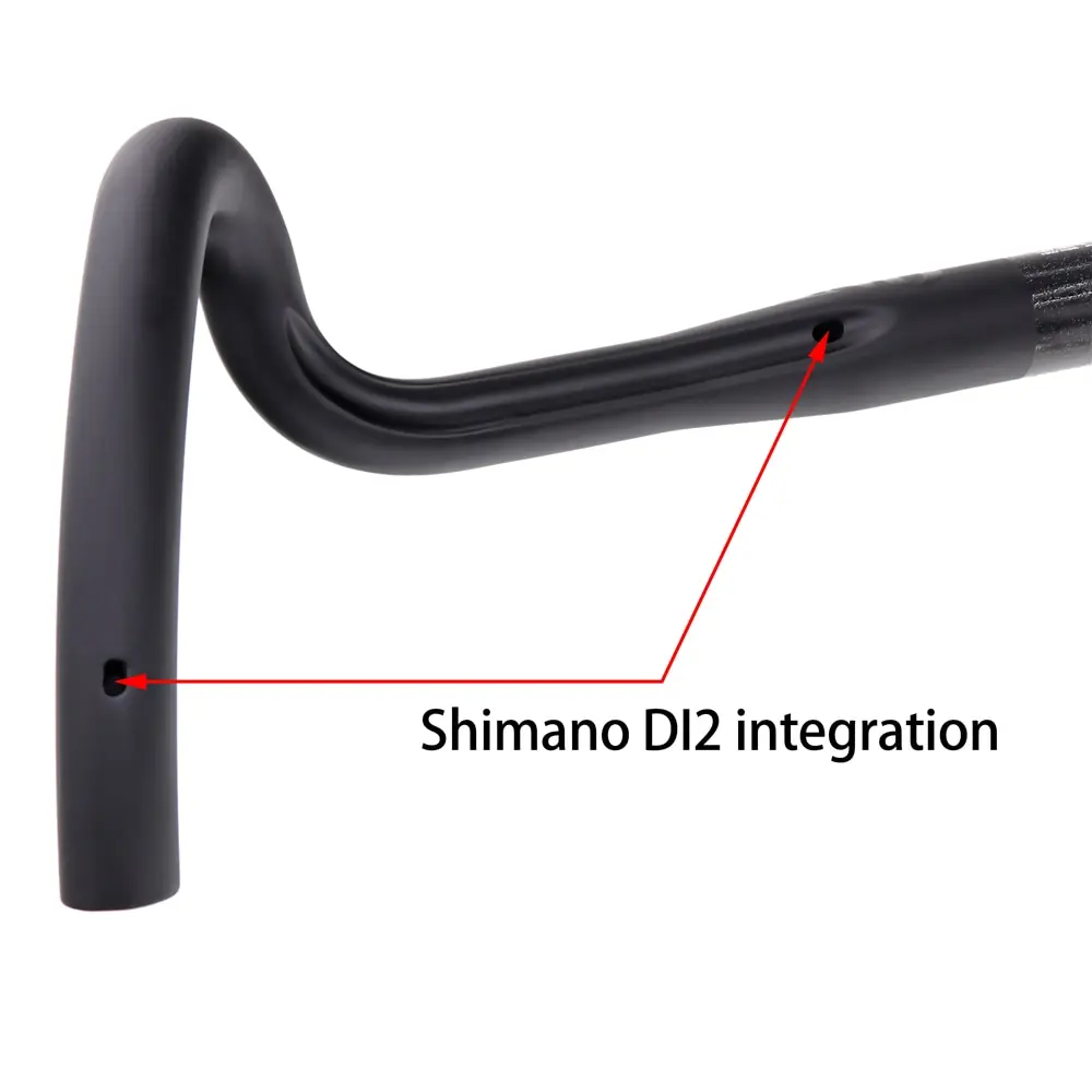 2026 Latest Gravel Carbon Bicycle Handlebar Big Flare Bar Cycle Cross Road Bike Handlebars 400/420/440mm Cycling Handlebar