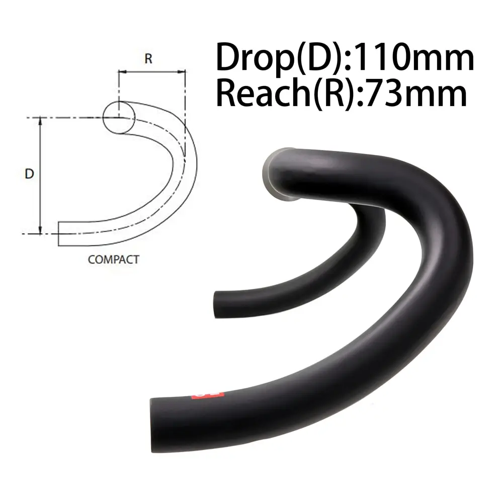 2026 Latest Gravel Carbon Bicycle Handlebar Big Flare Bar Cycle Cross Road Bike Handlebars 400/420/440mm Cycling Handlebar