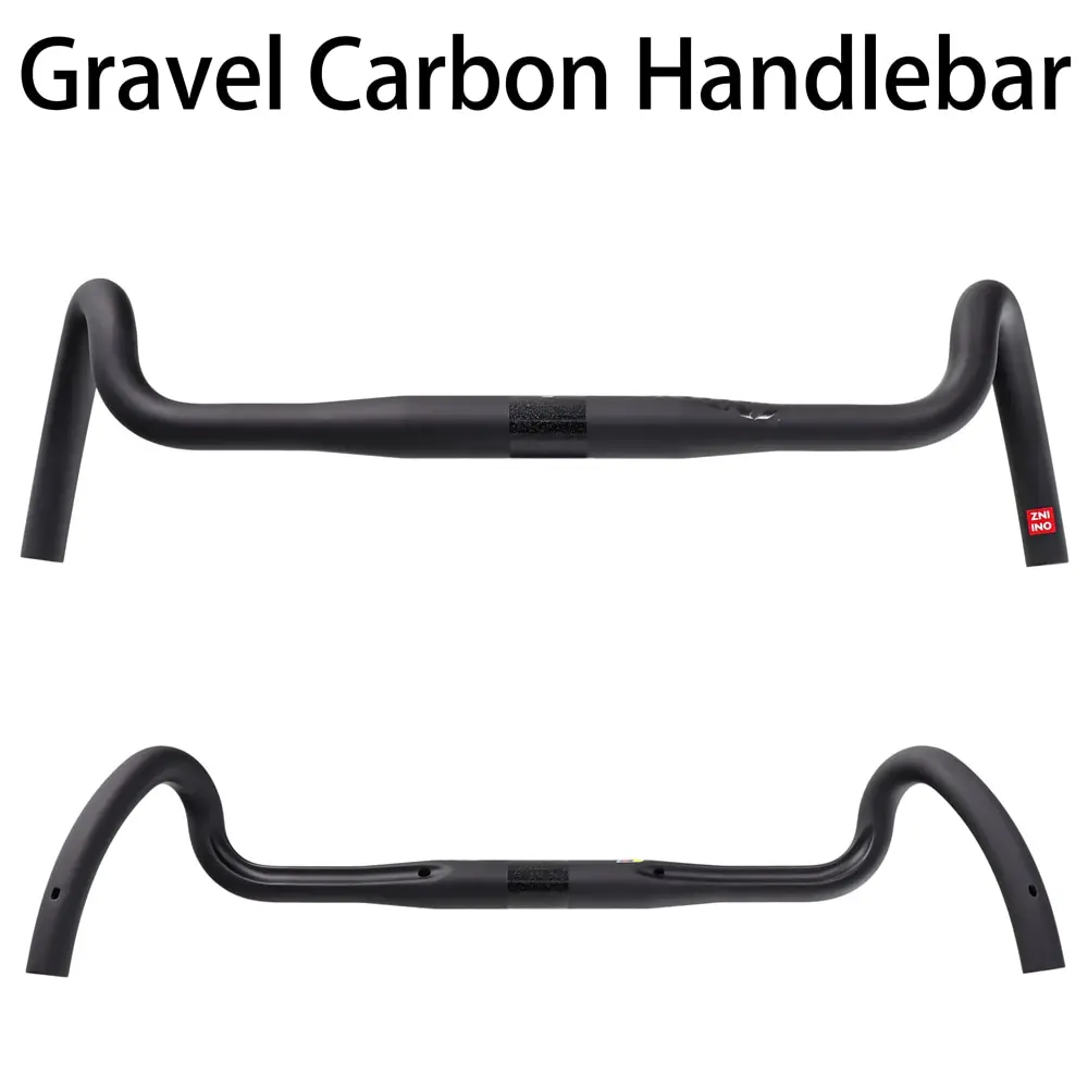 2026 Latest Gravel Carbon Bicycle Handlebar Big Flare Bar Cycle Cross Road Bike Handlebars 400/420/440mm Cycling Handlebar