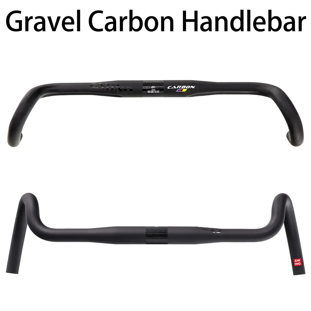 2026 Latest Gravel Carbon Bicycle Handlebar Big Flare Bar Cycle Cross Road Bike Handlebars 400/420/440mm Cycling Handlebar