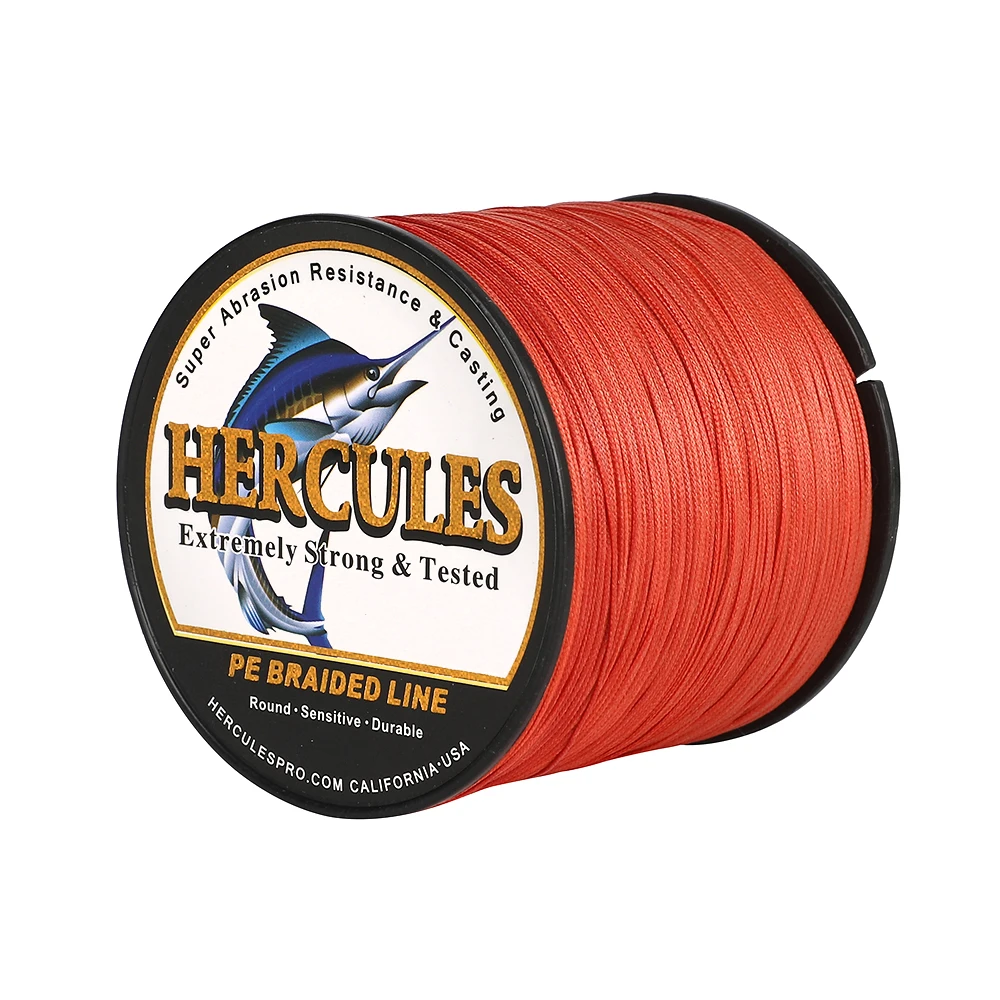 Hercules 12 Strands Fishing Line 500M Braided Line Multifilament PE Wire 20/30/50/60/70/90/120LB Super Strong 0.12-1.2mm Smooth