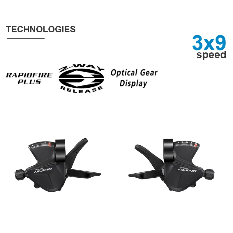 SHIMANO ALIVIO M3100 3x9v Groupset with 3x9 speed Shifter REAR and M2000 Front DERAILLEUR HG200 Cassette Sprocket COG Chains
