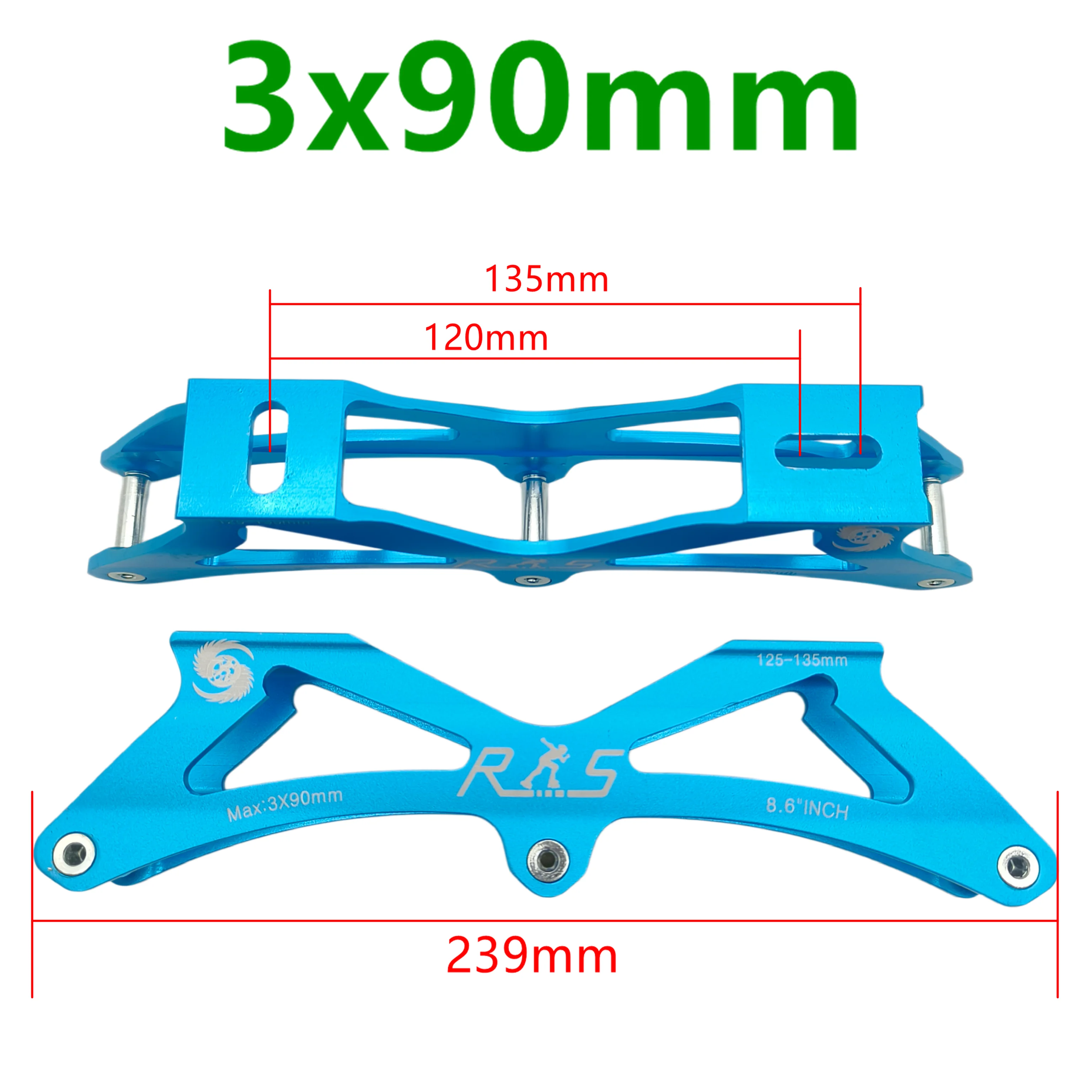Speed Skate Frame Speed Frame Children 3x90mm 3x100mm 120-135-165MM