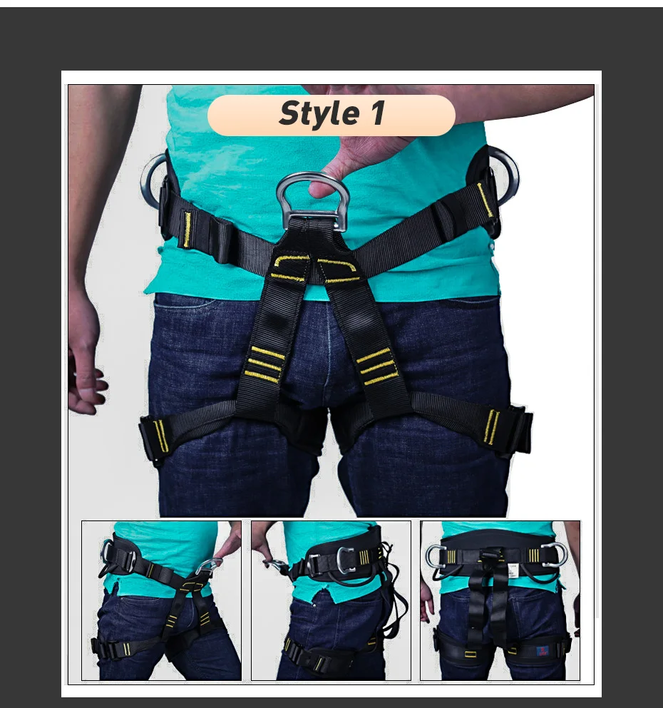 XINDA Outdoor Hiking Rock Climbing Half Body Waist Support Safety Belt Working at Heights Harness Aerial Sports Equipment