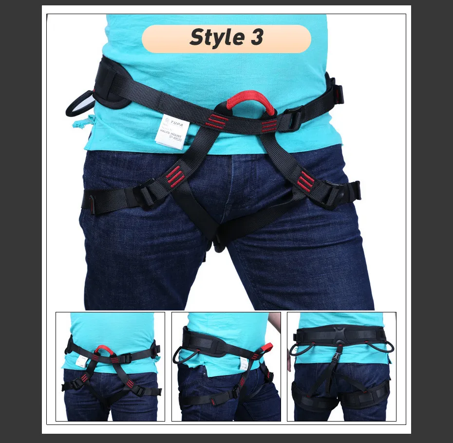 XINDA Outdoor Hiking Rock Climbing Half Body Waist Support Safety Belt Working at Heights Harness Aerial Sports Equipment