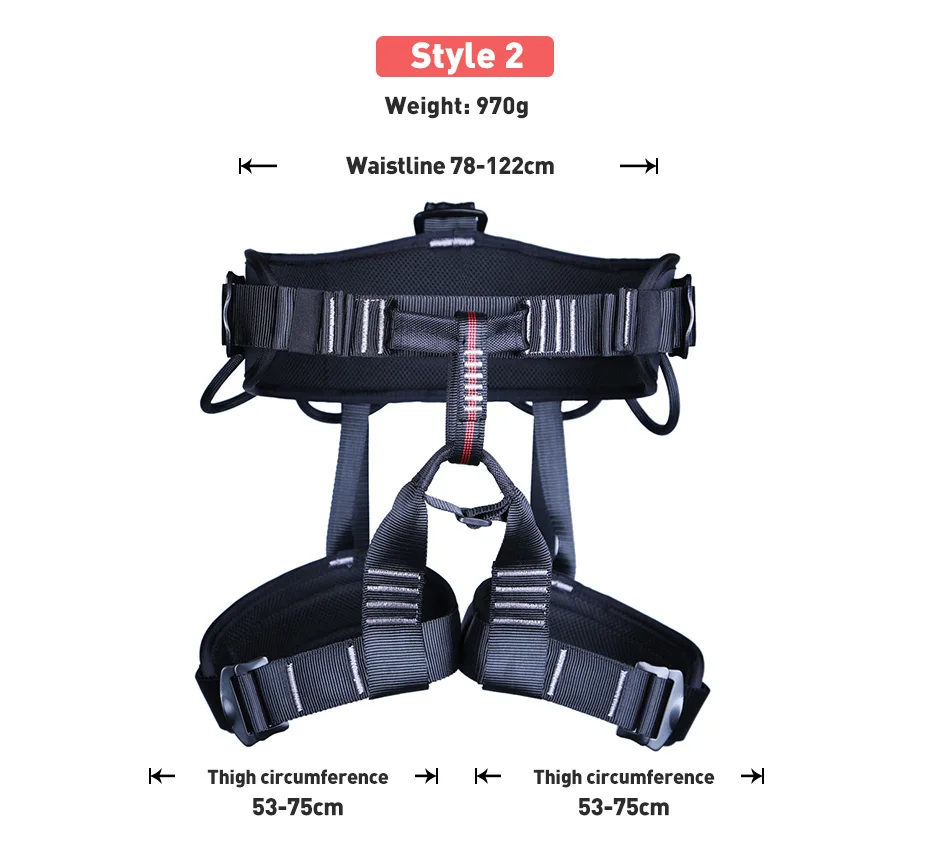 XINDA Outdoor Hiking Rock Climbing Half Body Waist Support Safety Belt Working at Heights Harness Aerial Sports Equipment