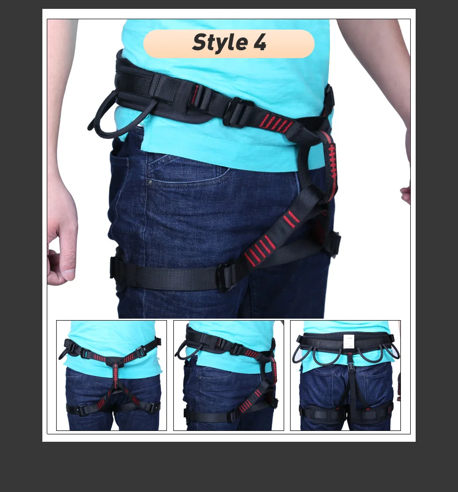 XINDA Outdoor Hiking Rock Climbing Half Body Waist Support Safety Belt Working at Heights Harness Aerial Sports Equipment