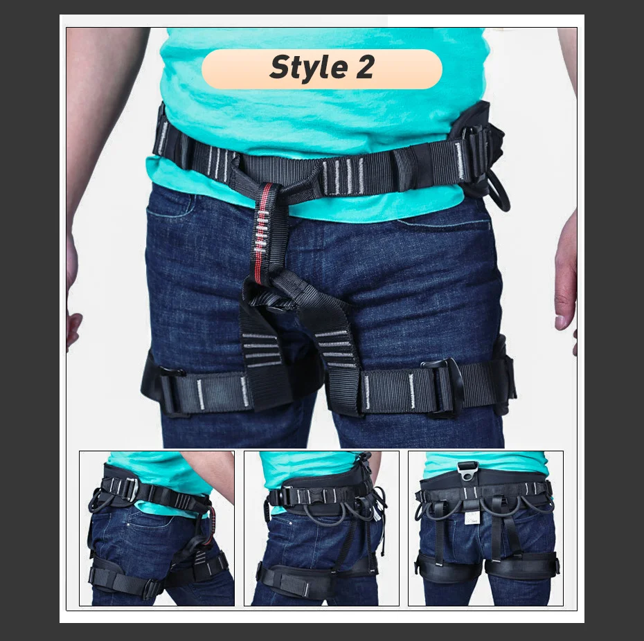 XINDA Outdoor Hiking Rock Climbing Half Body Waist Support Safety Belt Working at Heights Harness Aerial Sports Equipment