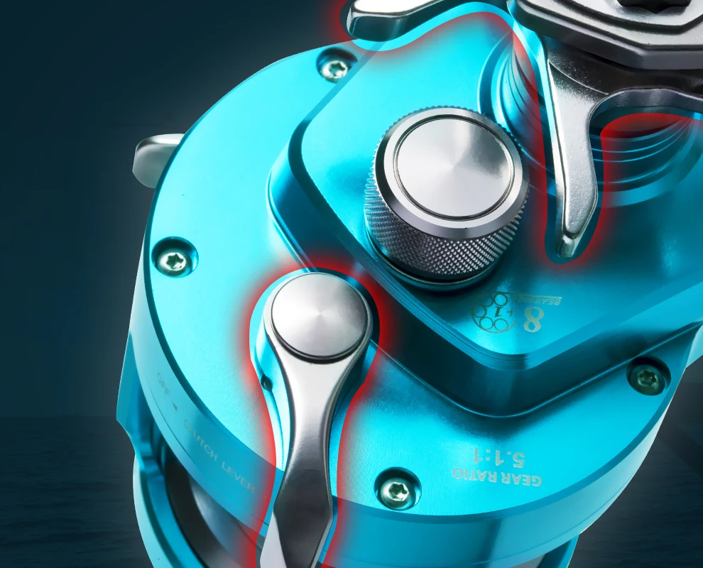 RANMI JIGGER A500 Fishing Reel Drum Wheel Slow Jigging Reel Max Drag 16kg Gear Ratio 5.1:1 8+1BB