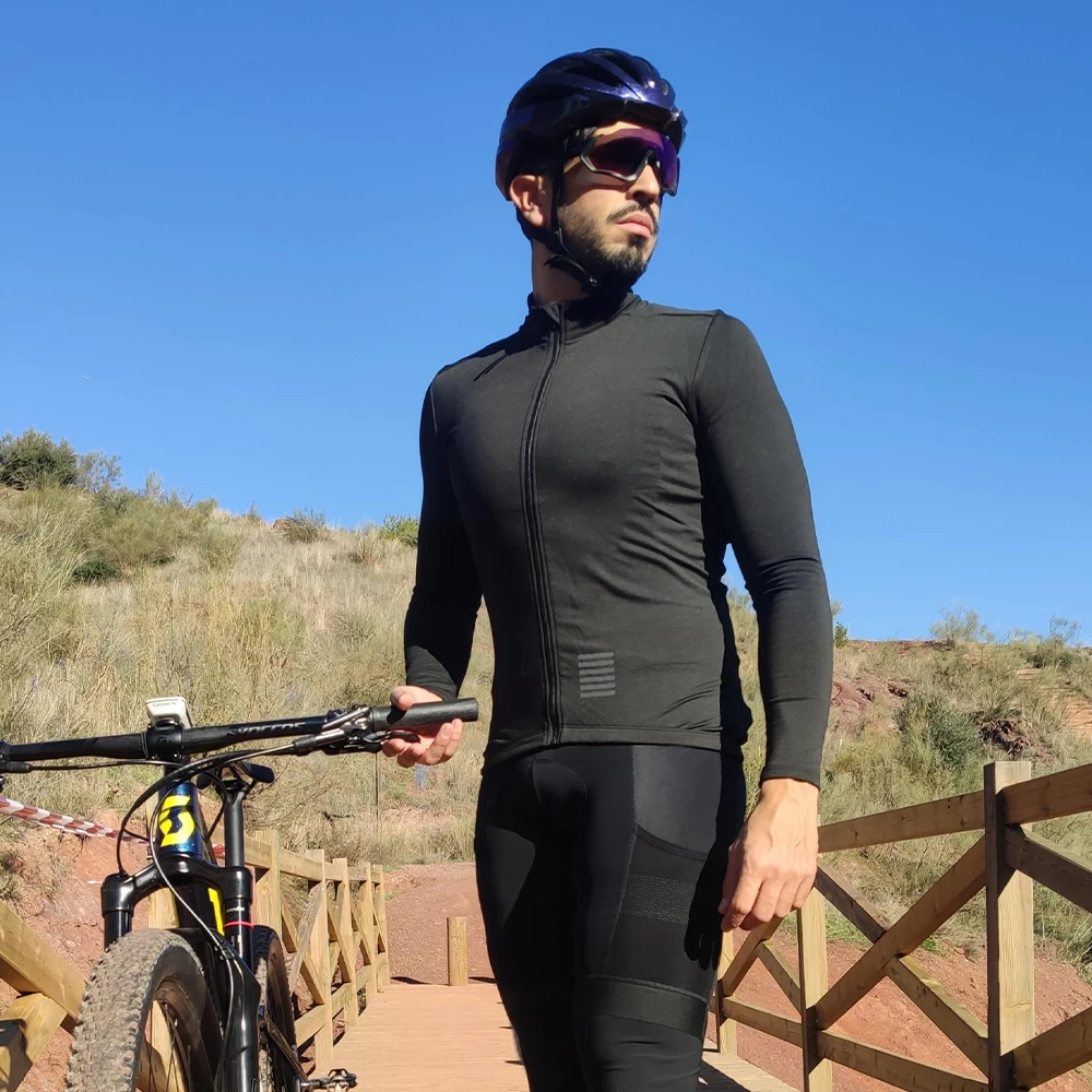 YKYWBIKE Mens Winter Thermal Cycling Jacket MTB Bike Coat Bicycle Clothing Long Sleeve Cycling Jerseys Ciclismo Jackets