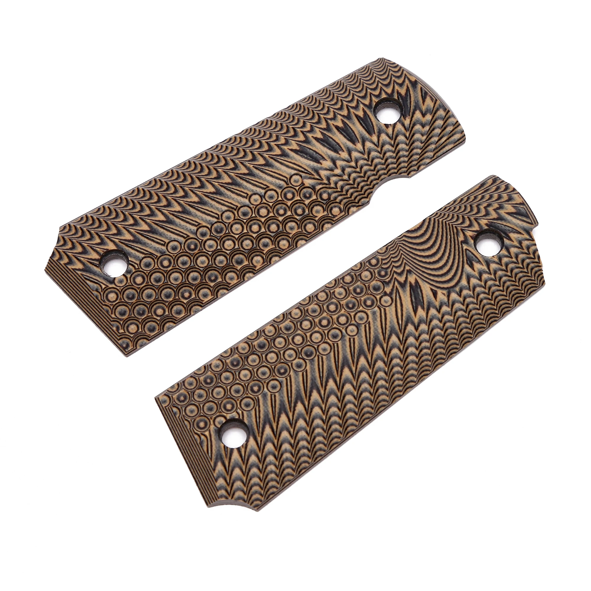 Guuun 1911 Grips G10 Full Size Government Commander Grip OPS Eagle wing Texture
