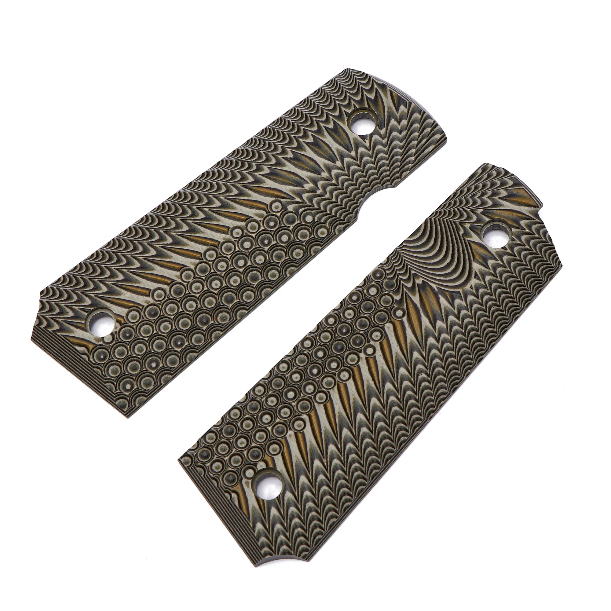 Guuun 1911 Grips G10 Full Size Government Commander Grip OPS Eagle wing Texture