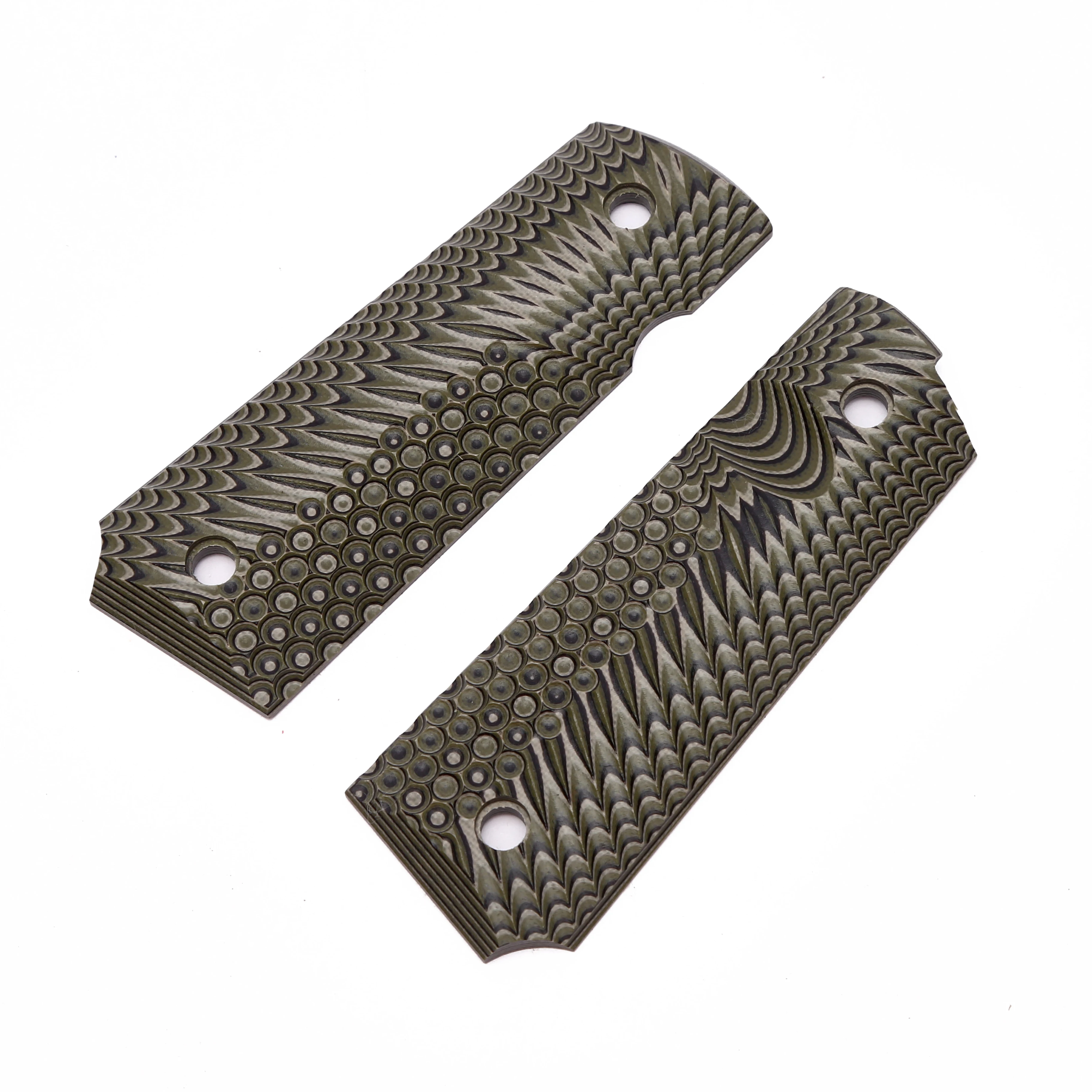 Guuun 1911 Grips G10 Full Size Government Commander Grip OPS Eagle wing Texture