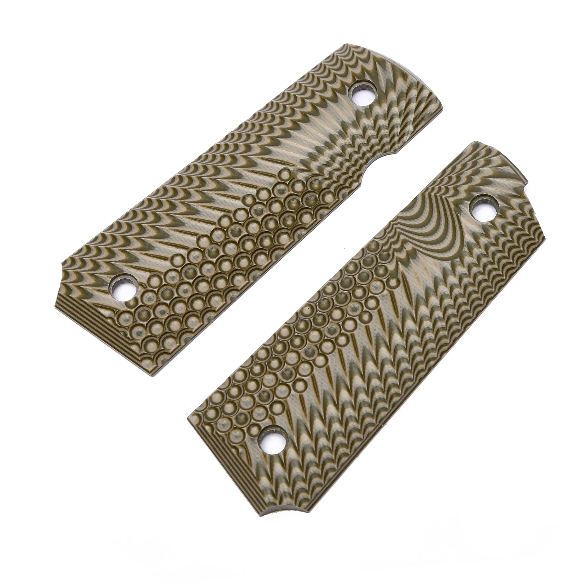 Guuun 1911 Grips G10 Full Size Government Commander Grip OPS Eagle wing Texture