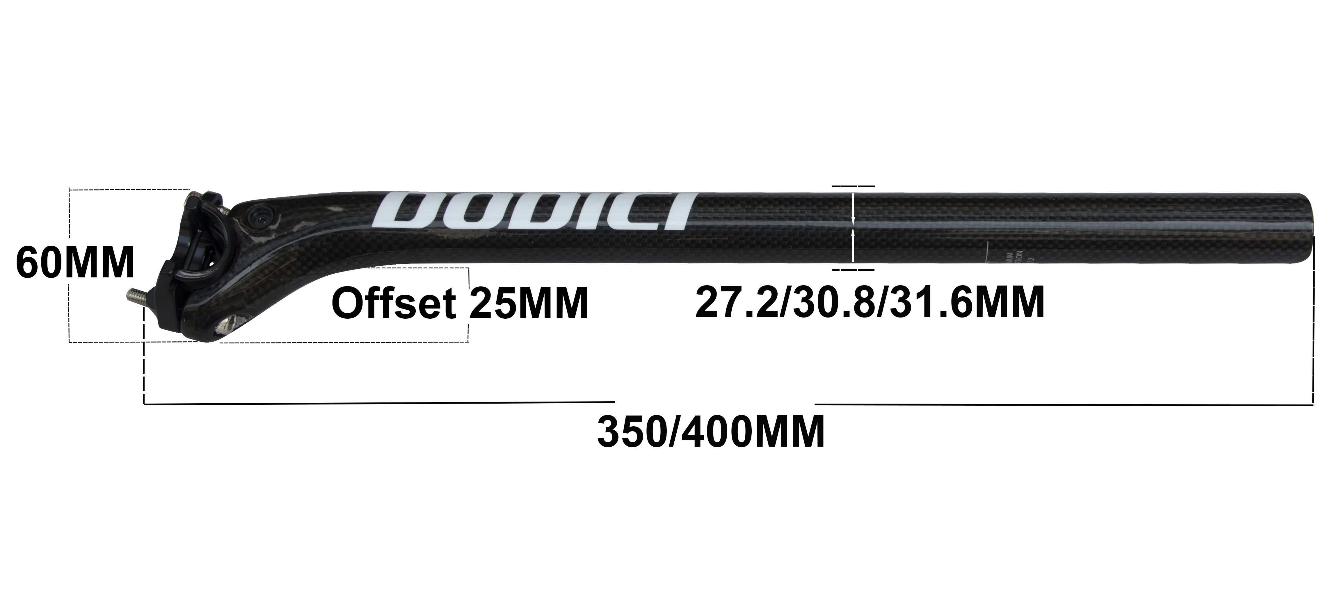 Bicycle Carbon Seat Post,27.2/30.8/31.6mm MTB Carbon Seatpost,Length 340/400mm Bike Seatpost,Mountain Road Cycling Accessories