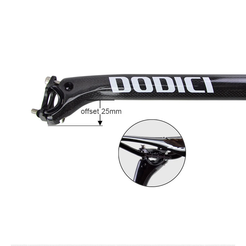 Bicycle Carbon Seat Post,27.2/30.8/31.6mm MTB Carbon Seatpost,Length 340/400mm Bike Seatpost,Mountain Road Cycling Accessories