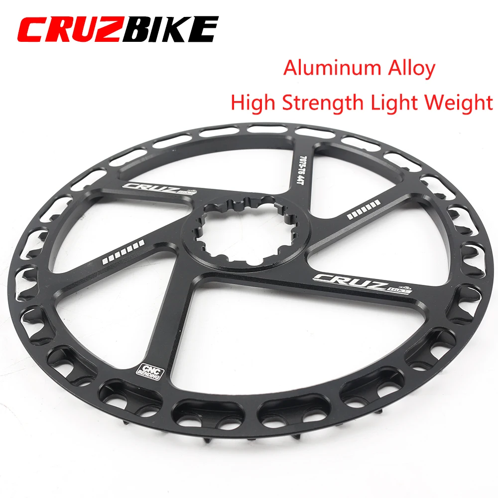 CRUZbike Mountain Bike Road Bicycle MTB Chainring 25/28/30/32/34/36/38/40/42/44TChainwheel Disc Protector and Tooth Integrated