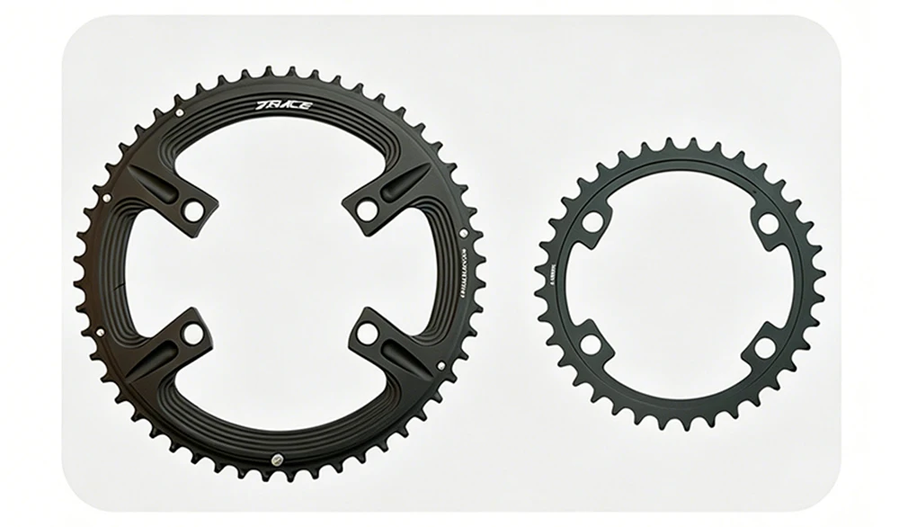 ZRACE Asymmetric Road Chainring 110BCD 4-Bolt, 105 FC-R7000 / ULTEGRA FC-R8000 / DURA-ACE FC-R9100, 50-34T 52-36T 53-39T