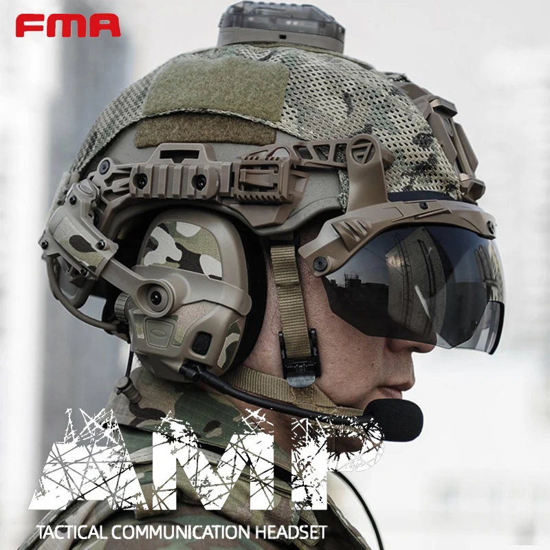 2026 PRO Version Full Digital Dual DPS FMA AMP Tactical Headset Communication Noise Reduction V20/V60 PTT Accessory