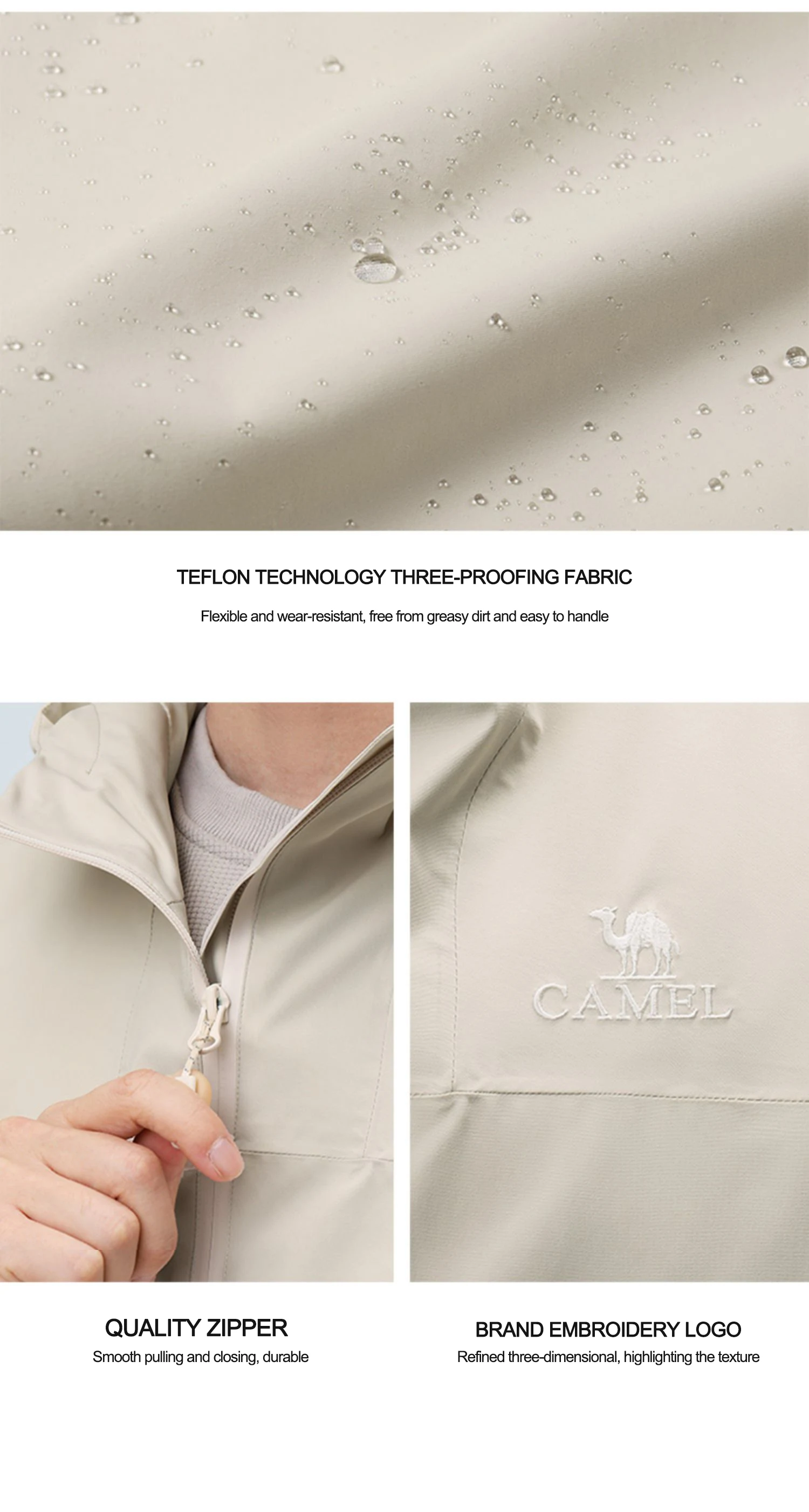 GOLDEN CAMEL Outdoor Hiking Jackets Women Windbreakers Waterproof Single Jacket for Men 2023 Autumn New Coats for Travel Camping