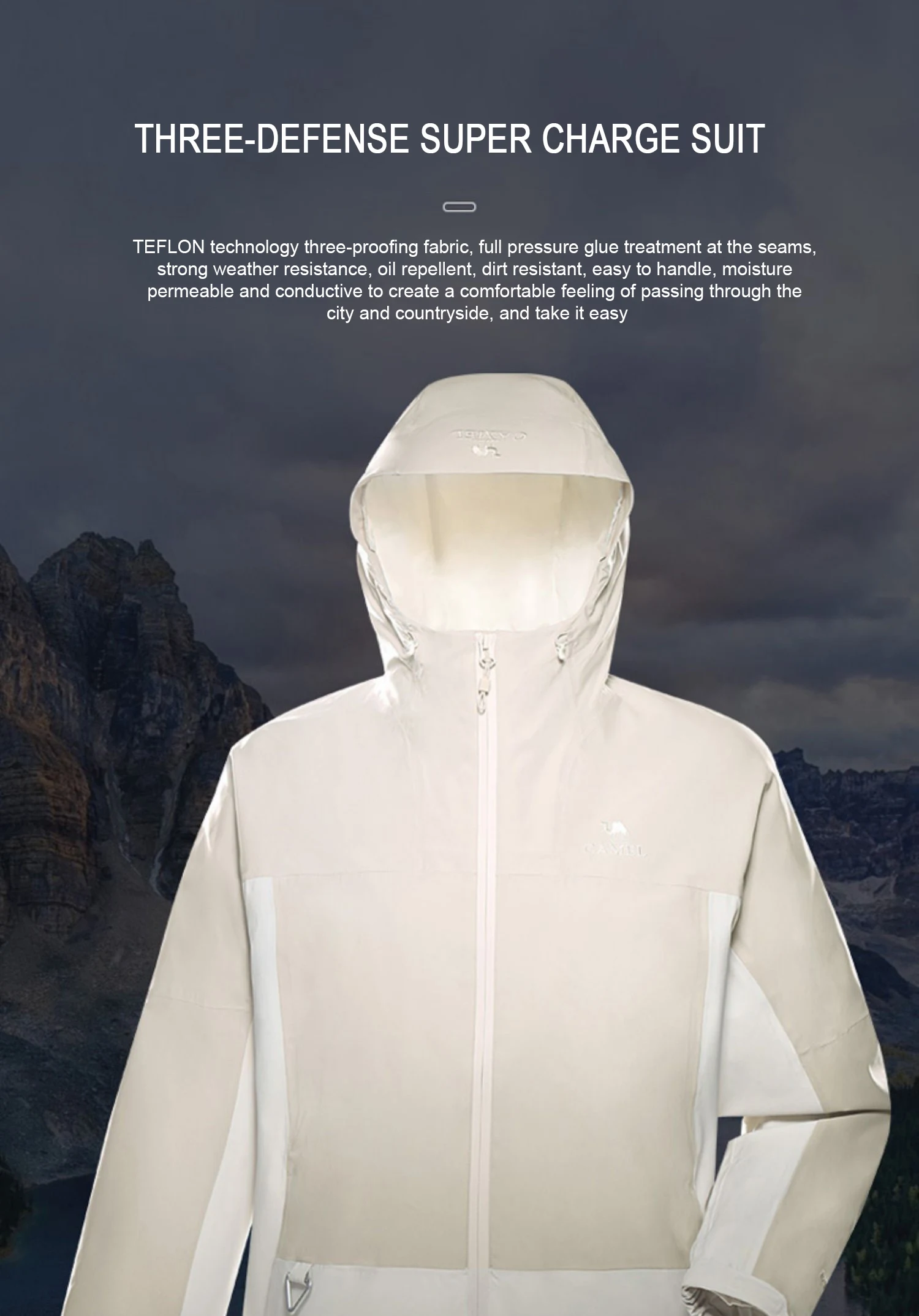 GOLDEN CAMEL Outdoor Hiking Jackets Women Windbreakers Waterproof Single Jacket for Men 2023 Autumn New Coats for Travel Camping