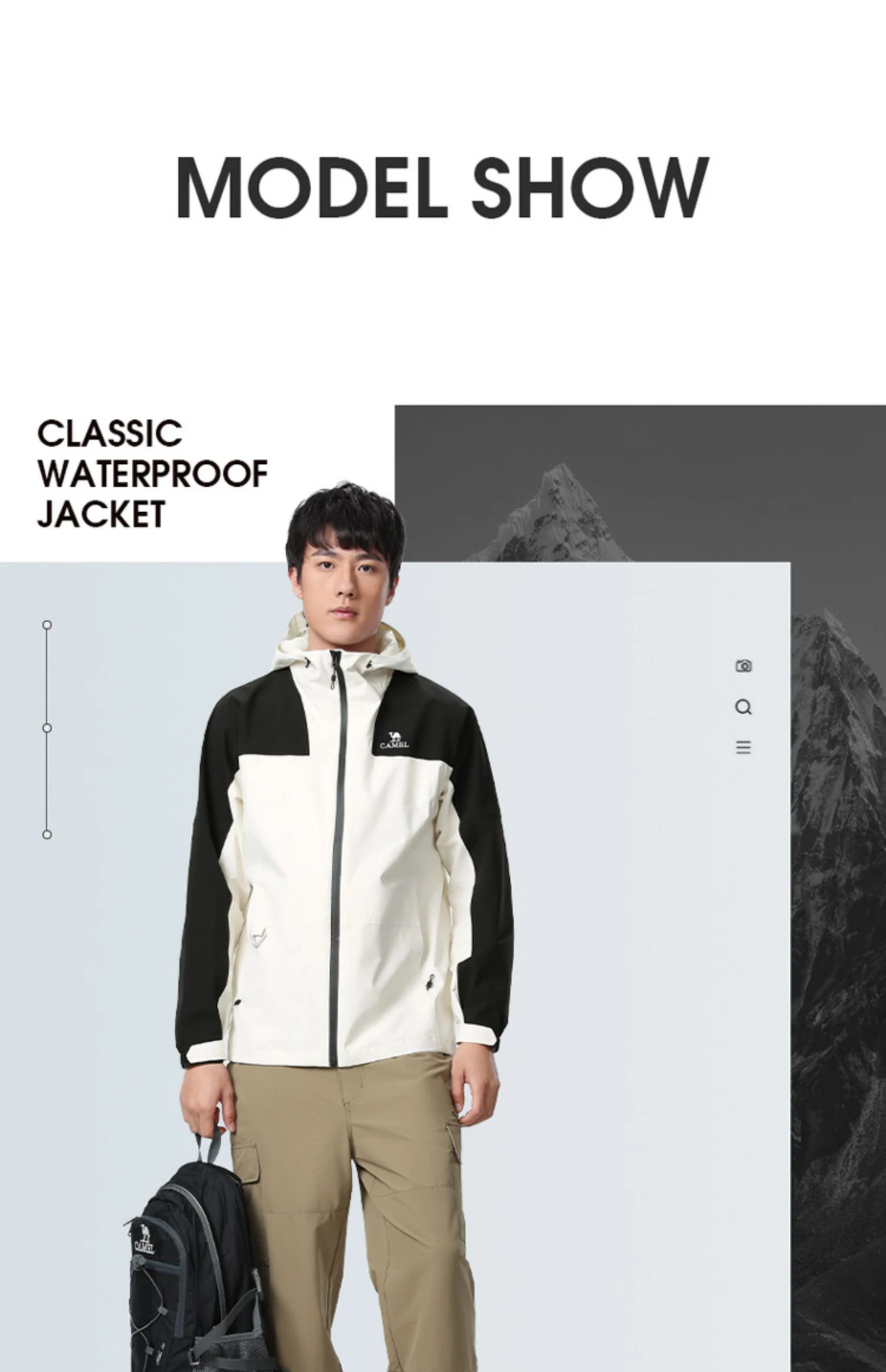 GOLDEN CAMEL Outdoor Hiking Jackets Women Windbreakers Waterproof Single Jacket for Men 2023 Autumn New Coats for Travel Camping
