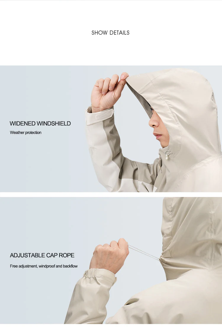 GOLDEN CAMEL Outdoor Hiking Jackets Women Windbreakers Waterproof Single Jacket for Men 2023 Autumn New Coats for Travel Camping