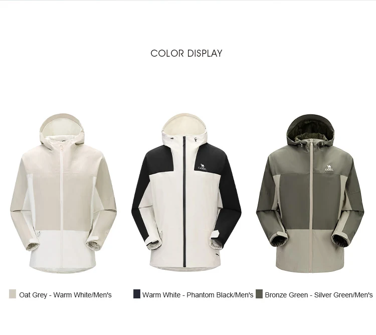 GOLDEN CAMEL Outdoor Hiking Jackets Women Windbreakers Waterproof Single Jacket for Men 2023 Autumn New Coats for Travel Camping