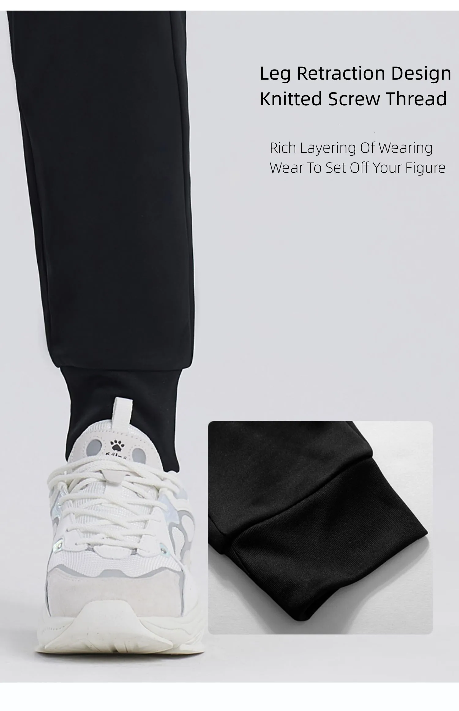 KELME Casual Sports Pants In Summer And Autumn Thin Breathable Knitted Leggings For Men And Women Contrast Printing 3881350-1