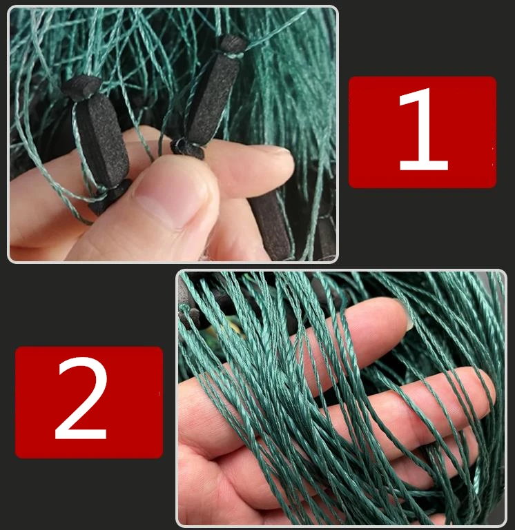 Finefish 100m Hunting Fishing Net 3 Layers Monofilament Fish Network With Float Outdoor Catch Fish Gillnet Trap Fishing Gear