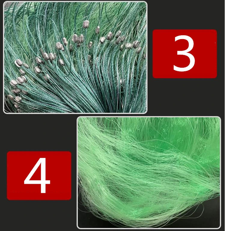 Finefish 100m Hunting Fishing Net 3 Layers Monofilament Fish Network With Float Outdoor Catch Fish Gillnet Trap Fishing Gear