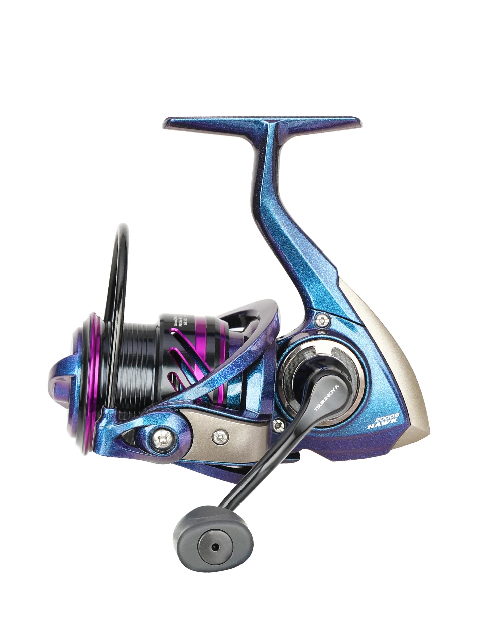 TSURINOYA Fishing Reel HAWK 2000S 2500S 3000S Shallow Spool Long Casting Freshwater Saltwater Ice Fishing Spinning Reel Bass