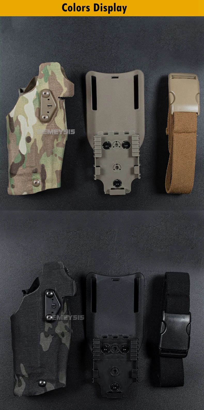 Tactical Pistol Holster for G17 Gen4 G19 with X300 X300U Light Quick Release Drop Leg Holsters Right Hand Airsoft Gun Carry