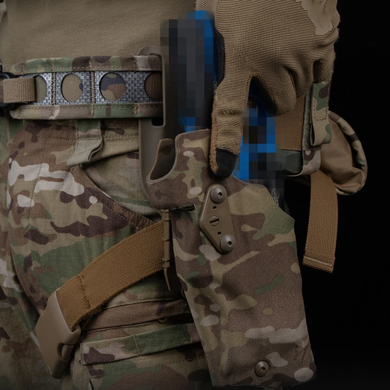 Tactical Pistol Holster for G17 Gen4 G19 with X300 X300U Light Quick Release Drop Leg Holsters Right Hand Airsoft Gun Carry