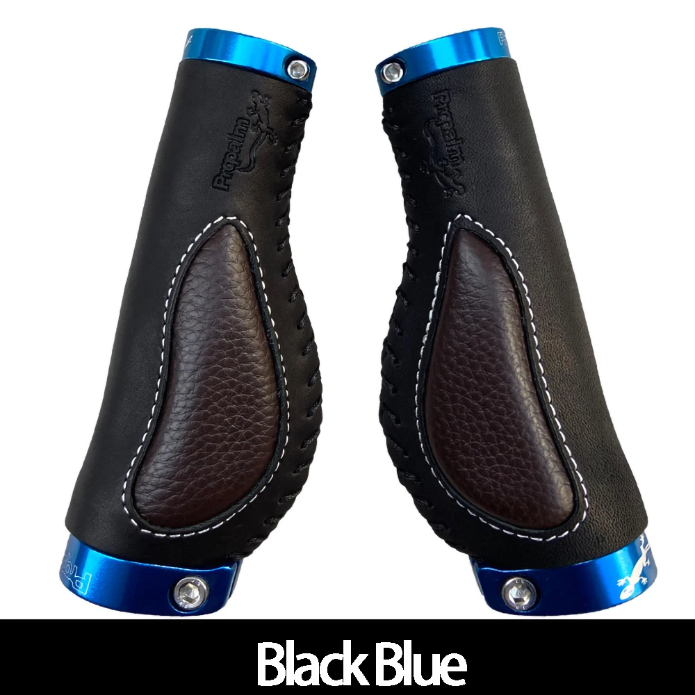 Propalm 1900LEO Mountain Road Bicycles Grips Retro Cowhide Genuine Leather Handlebars Grips Cover Bicycle Accessories