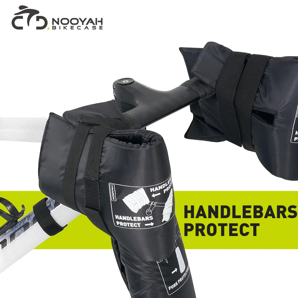 NOOYAH Bicycle Protection Kits Bike Frame Protective Set MTB Road Bike Accessories Transport Tool Bike Fork Chain Crankset Cover