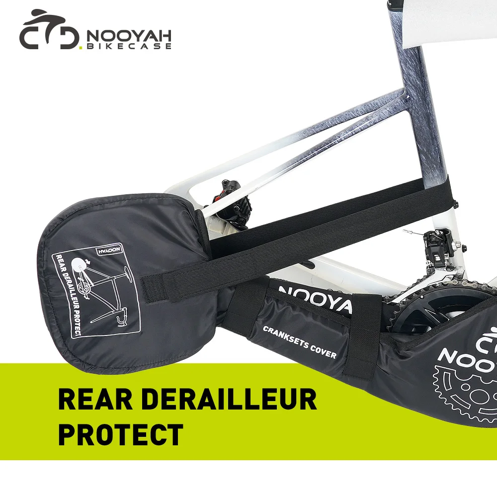 NOOYAH Bicycle Protection Kits Bike Frame Protective Set MTB Road Bike Accessories Transport Tool Bike Fork Chain Crankset Cover