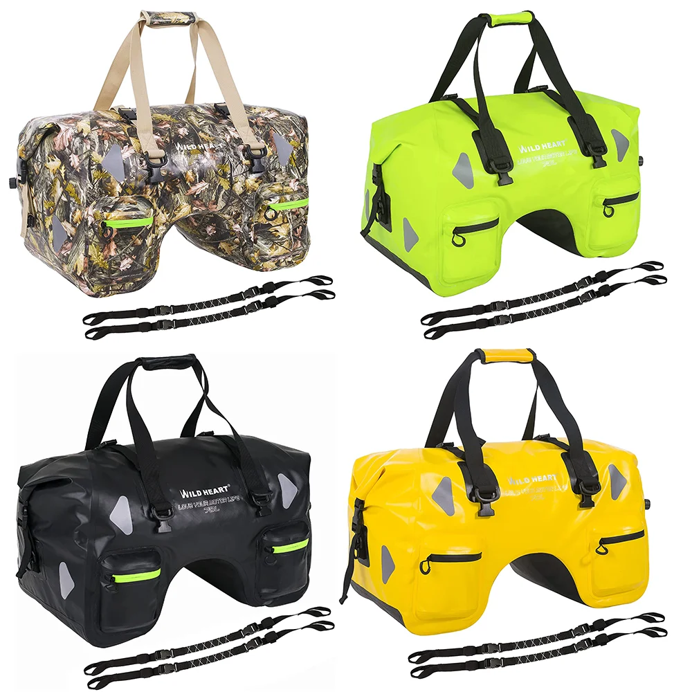 Motorcycle Waterproof Tail Bag 70L Travel Outdoor Dry Luggage Roll Pack Bag Motorbike Luggage Backpack Motorcycle Seat Bag