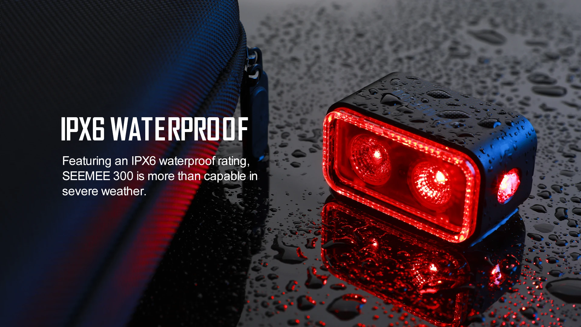Magicshine SEEMEE 300 Bike Taillight,300 Lumen Bike Tail Light,5 Night & Daytime Modes,Smart Brake Sensor IPX6 Waterproof Light