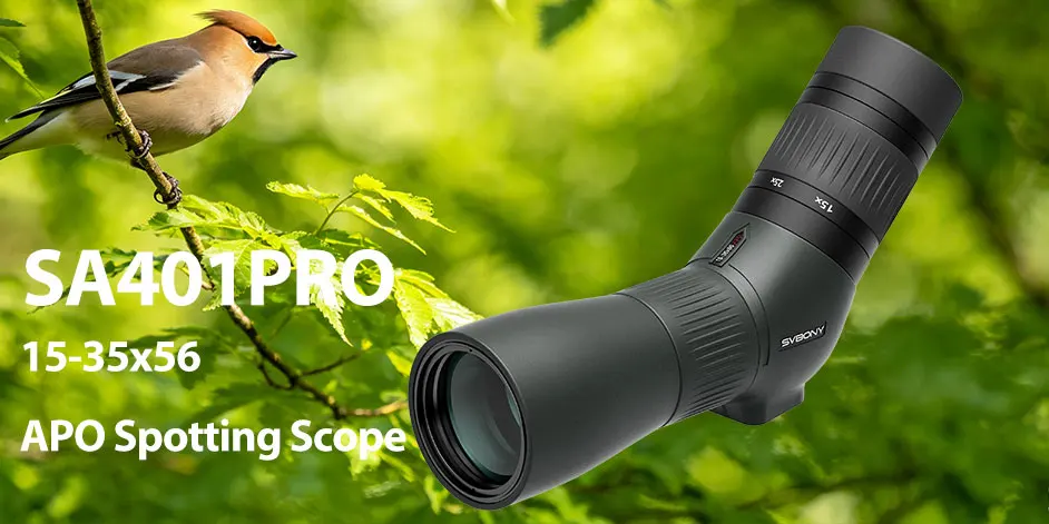 Svbony Telescope SV406/SV406P ED Spotting Scope 20-60x80/25-75X100/16-48X65 Dual Focus IPX7 Waterproof for BirdWatching Archery