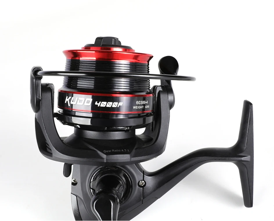 MIFINE KUDO Spinning Reel 10kg Max Drag Shallow/Deep Metal Spool 4.7:1 6+1BB Slow Pitch Reel Saltwater Wheel Fishing Accessories