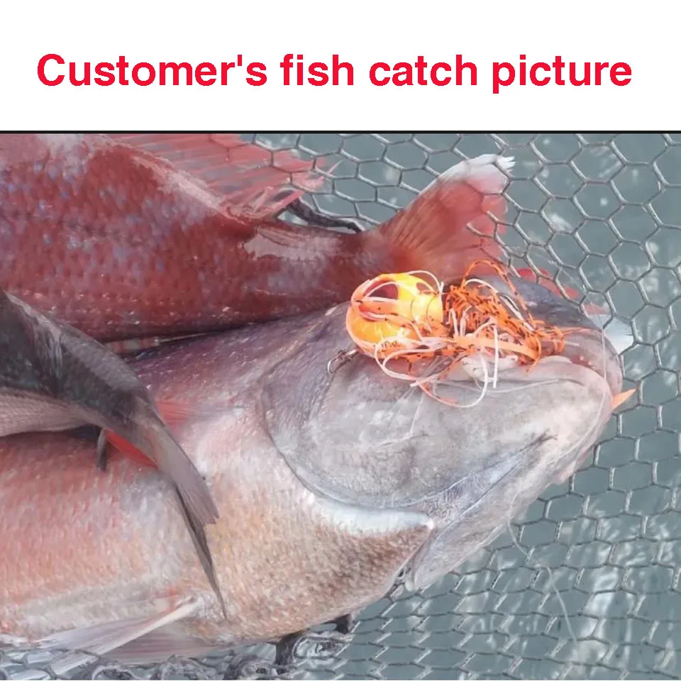 Snapper Jig Slider Bait 40g 60g 100g 150g 200g 250g Glow Jig Bait Rubber Skirt Auxiliary Double Hook Fishing Accessories
