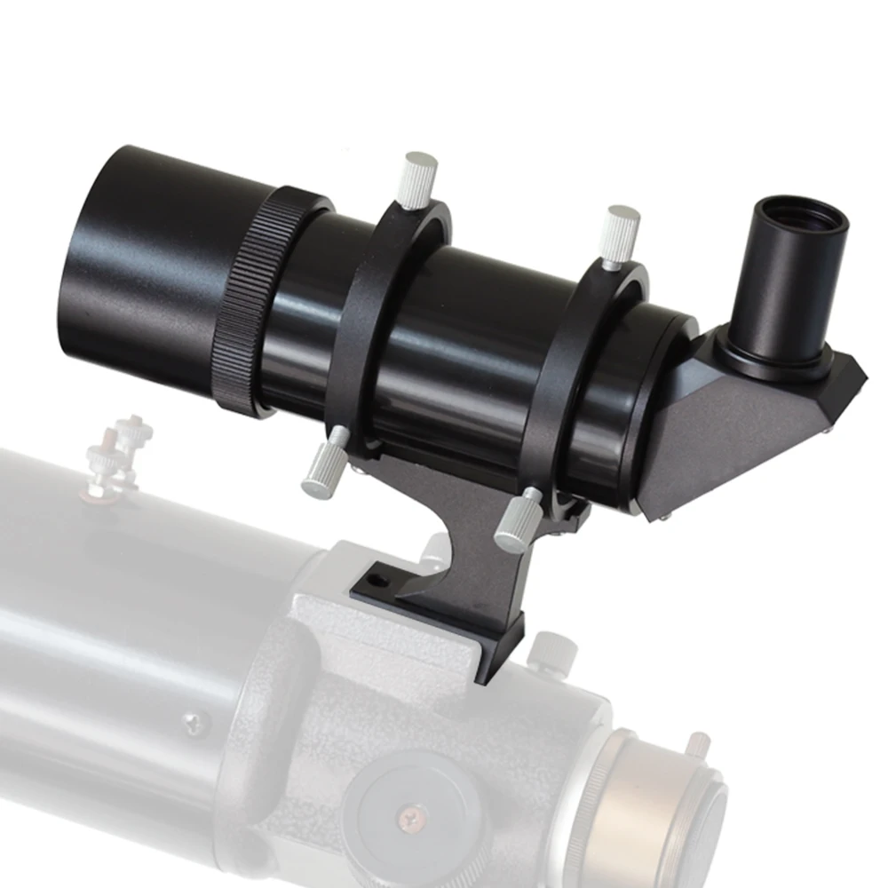 EYSDON 9x50mm Right Angle Correct-Image Finder Scope OTA with Clamping Guiding Rings Have Crosshair - #90862-1